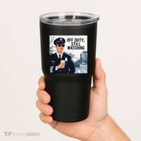 Police State Trooper Super Trooper Costume Sheriff Costume Tumbler thumb 2