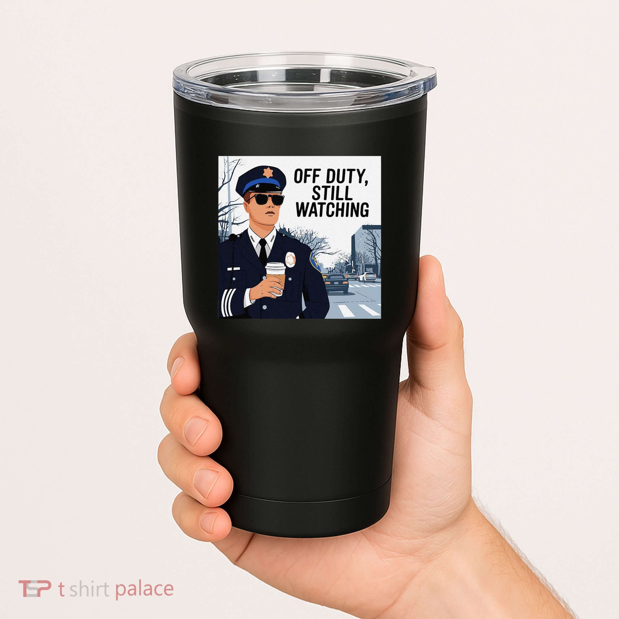 Police State Trooper Super Trooper Costume Sheriff Costume Tumbler