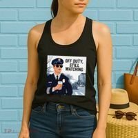 Police State Trooper Super Trooper Costume Sheriff Costume Women's Tank Top thumb 2