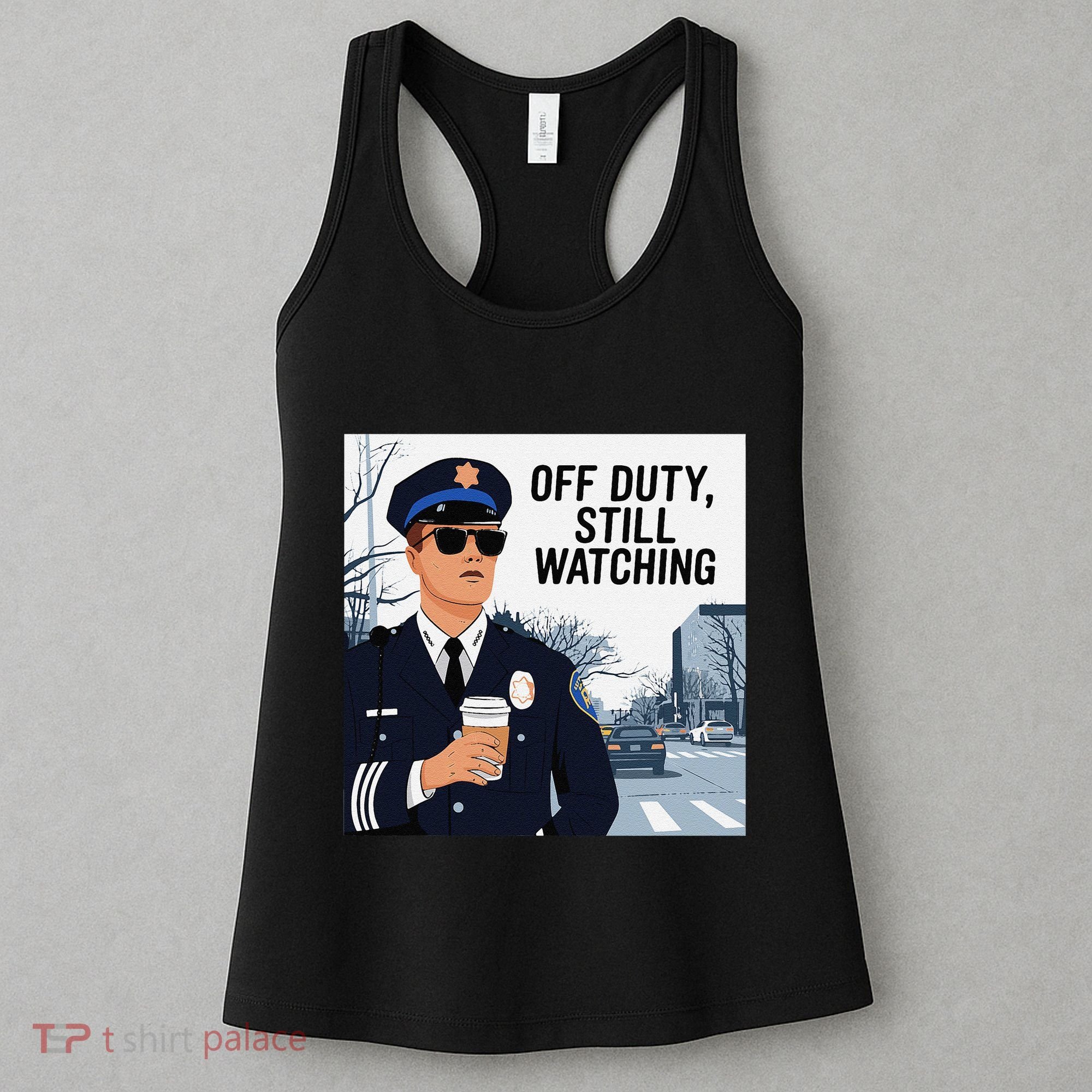Police State Trooper Super Trooper Costume Sheriff Costume Women's Tank Top