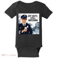 Police State Trooper Super Trooper Costume Sheriff Costume Baby Bodysuit thumb 0