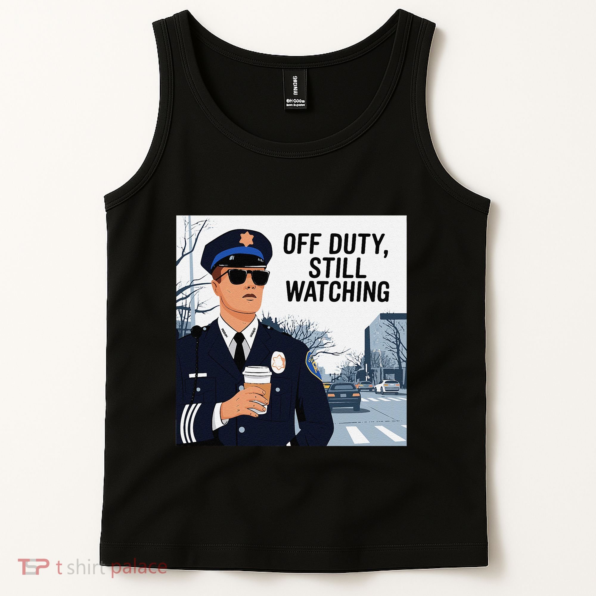 Police State Trooper Super Trooper Costume Sheriff Costume Tank Top
