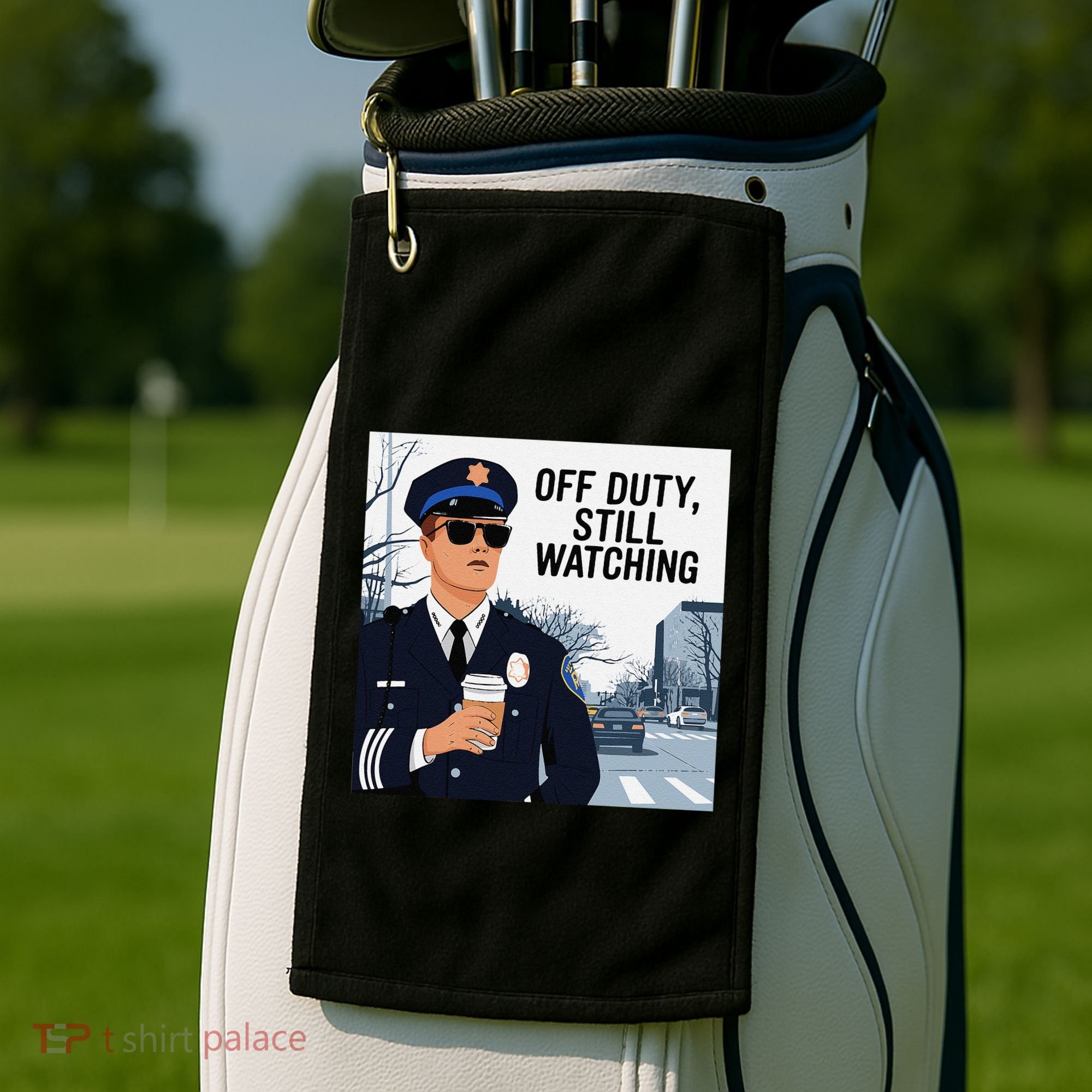 Police State Trooper Super Trooper Costume Sheriff Costume Golf Towel
