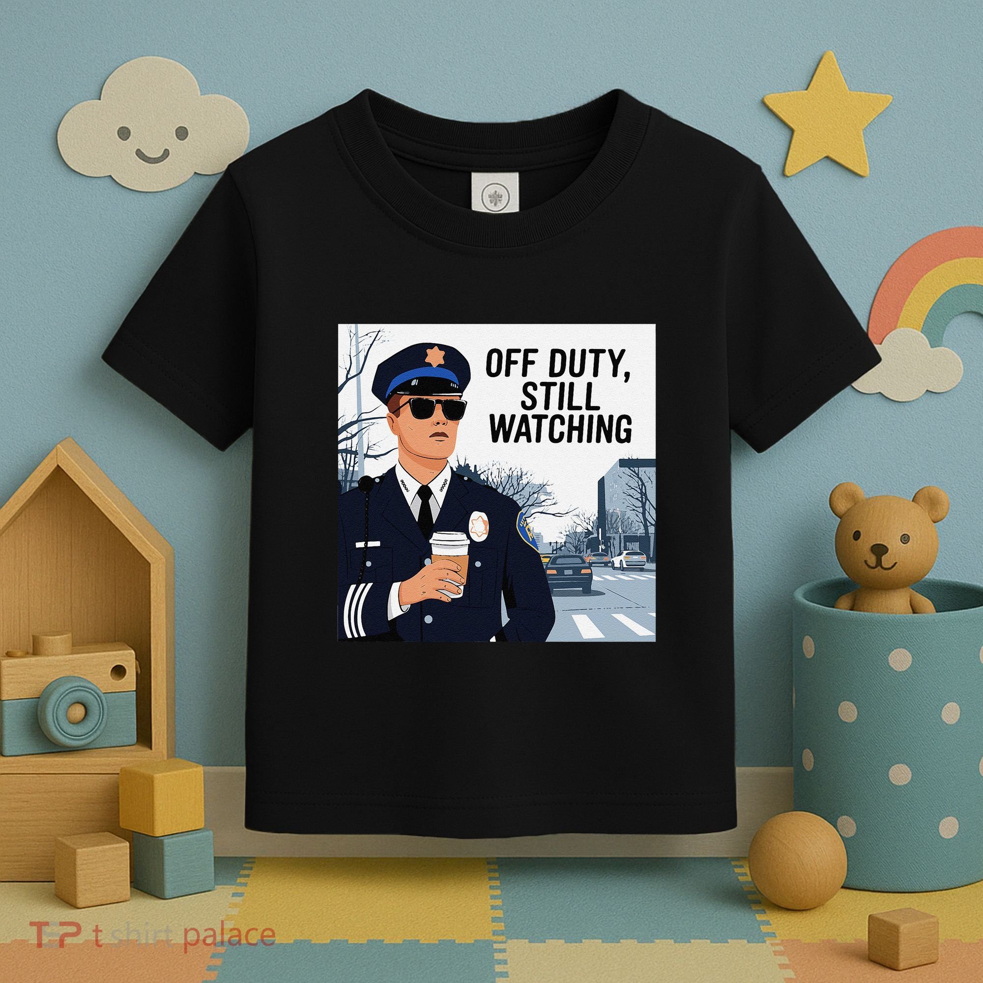 Police State Trooper Super Trooper Costume Sheriff Costume Toddler T-Shirt