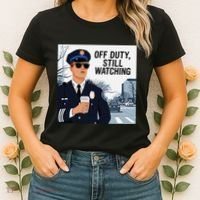 Police State Trooper Super Trooper Costume Sheriff Costume Women's T-Shirt thumb 2