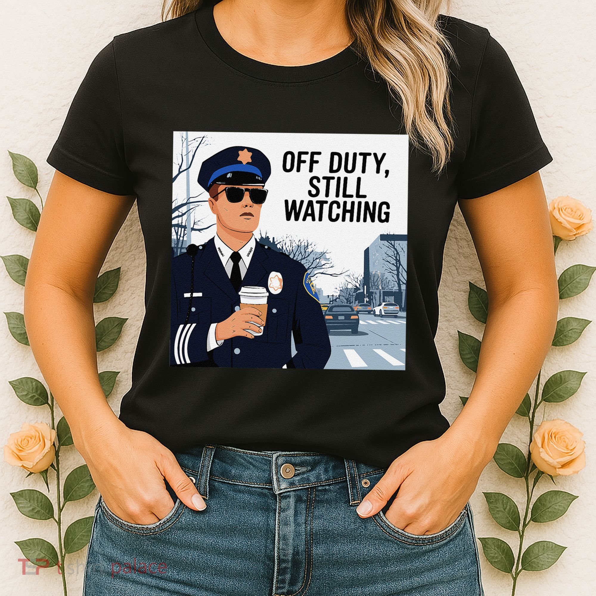 Police State Trooper Super Trooper Costume Sheriff Costume Women's T-Shirt
