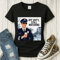 Police State Trooper Super Trooper Costume Sheriff Costume Women's T-Shirt thumb 3