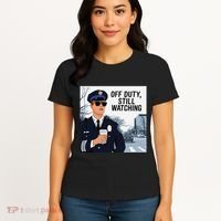 Police State Trooper Super Trooper Costume Sheriff Costume Women's T-Shirt thumb 4