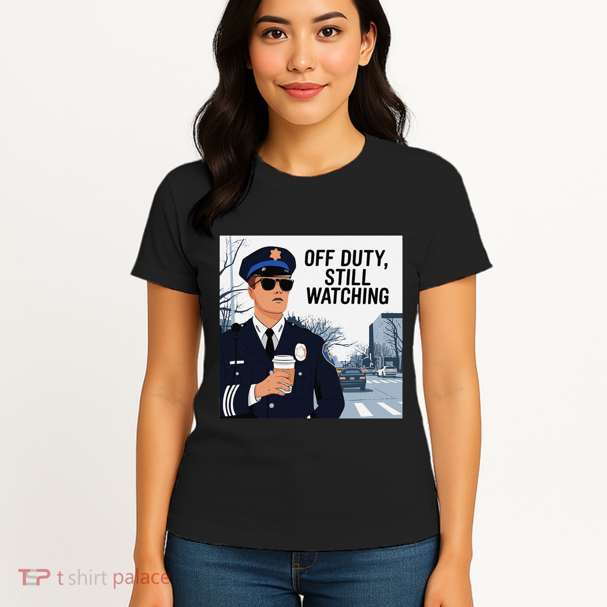 Police State Trooper Super Trooper Costume Sheriff Costume Women's T-Shirt