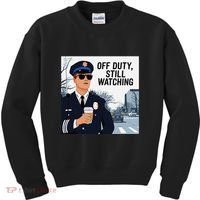 Police State Trooper Super Trooper Costume Sheriff Costume Kids Sweatshirt thumb 0