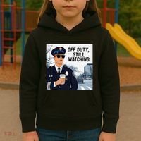 Police State Trooper Super Trooper Costume Sheriff Costume Kids Hoodie thumb 3