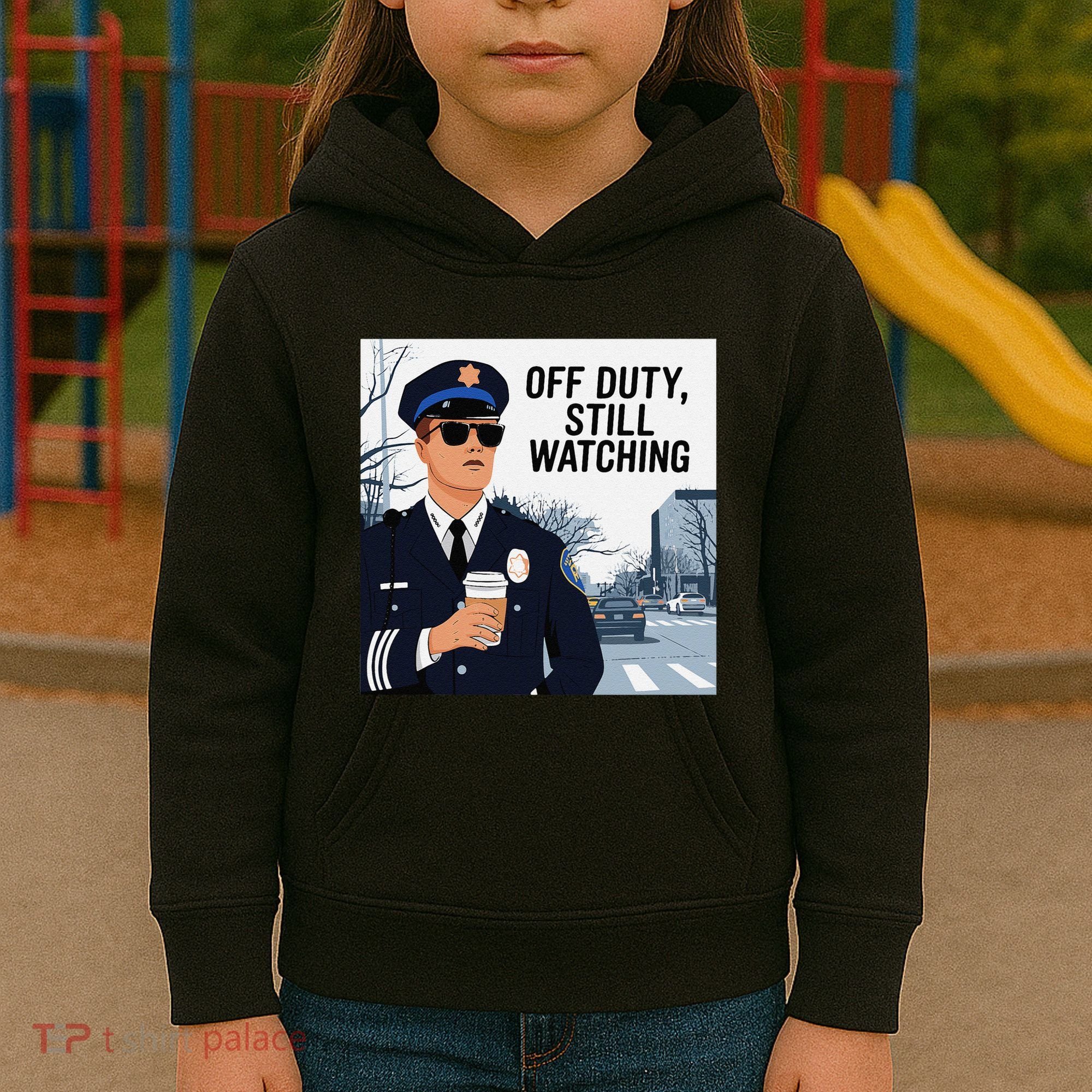 Police State Trooper Super Trooper Costume Sheriff Costume Kids Hoodie