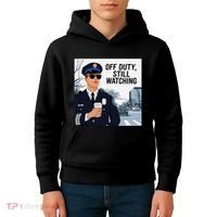 Police State Trooper Super Trooper Costume Sheriff Costume Kids Hoodie thumb 4