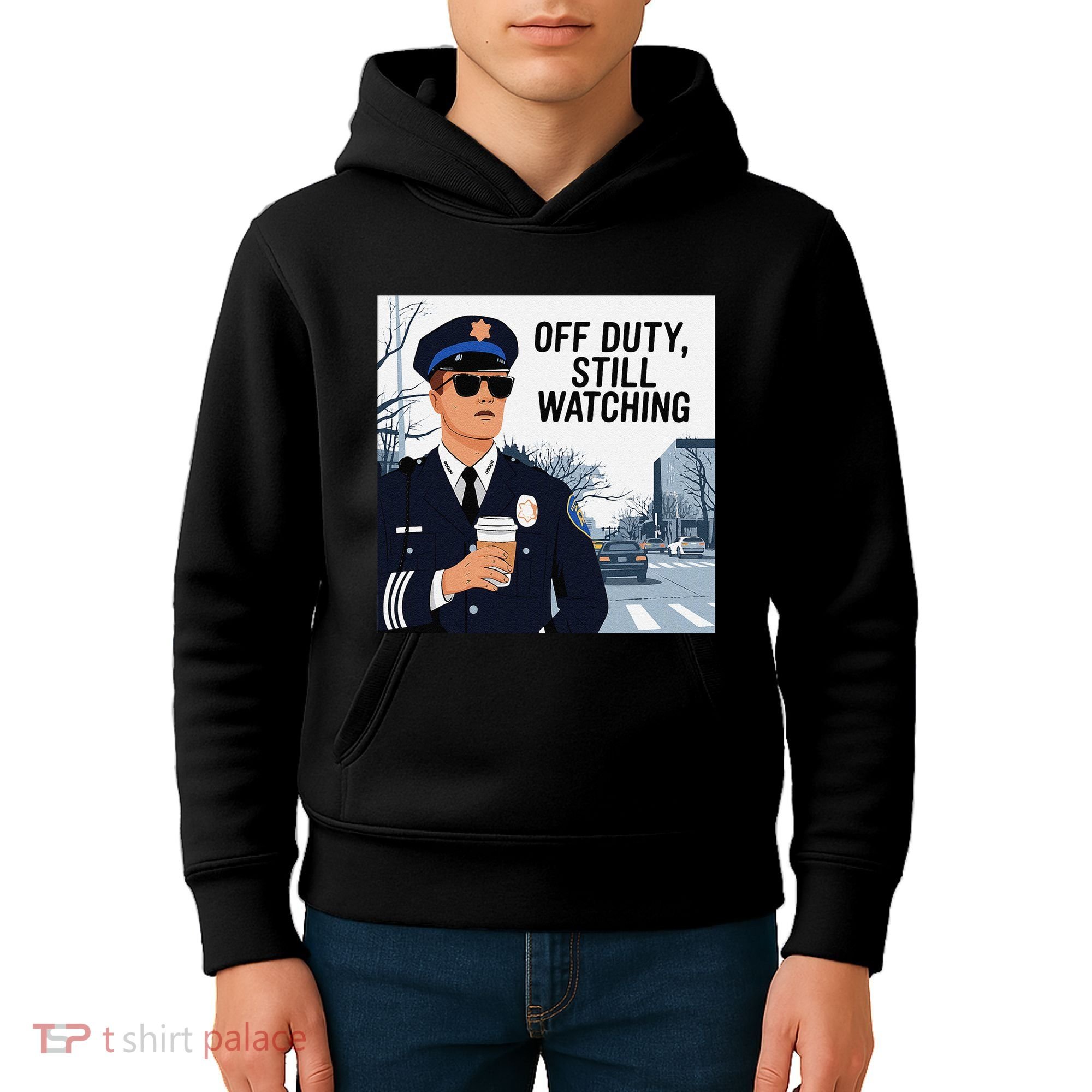 Police State Trooper Super Trooper Costume Sheriff Costume Kids Hoodie