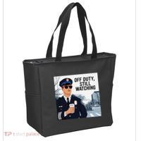 Police State Trooper Super Trooper Costume Sheriff Costume Tote Bag thumb 2