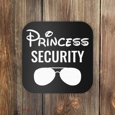 Princess Security Team Big Brother Birthday Coaster