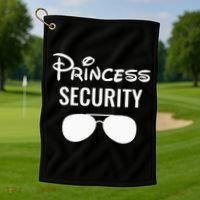 Princess Security Team Big Brother Birthday Golf Towel thumb 1
