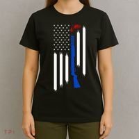 Patriotic Skeet Trap Clay Pigeon Shotgun Shooting T-Shirt thumb 4