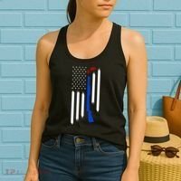 Patriotic Skeet Trap Clay Pigeon Shotgun Shooting Women's Tank Top thumb 2