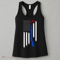 Patriotic Skeet Trap Clay Pigeon Shotgun Shooting Women's Tank Top thumb 3