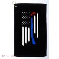 Patriotic Skeet Trap Clay Pigeon Shotgun Shooting Golf Towel thumb 0