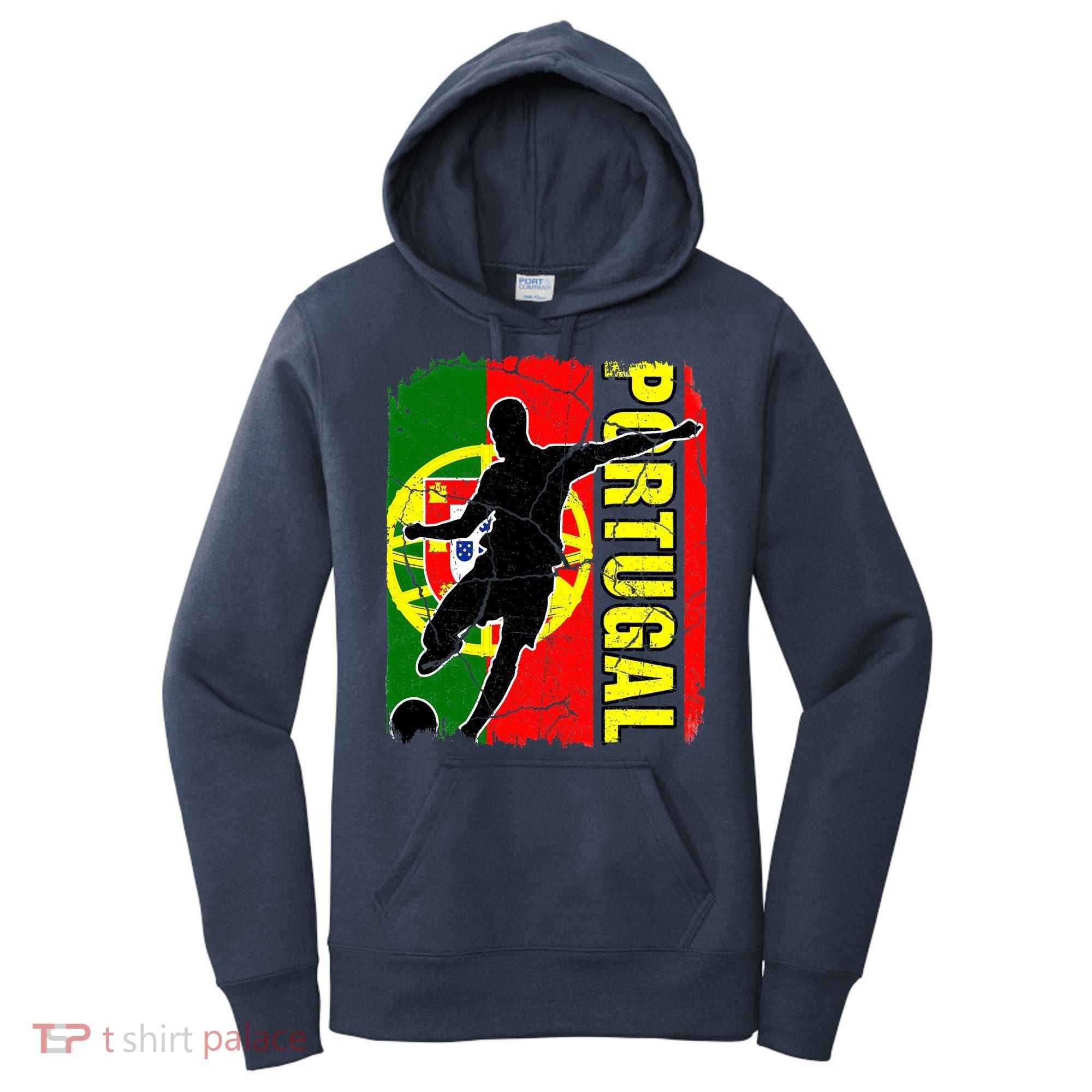 Portugal Soccer Team Portuguese Flag Jersey Women's Hoodie
