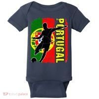 Portugal Soccer Team Portuguese Flag Jersey Baby Bodysuit thumb 0