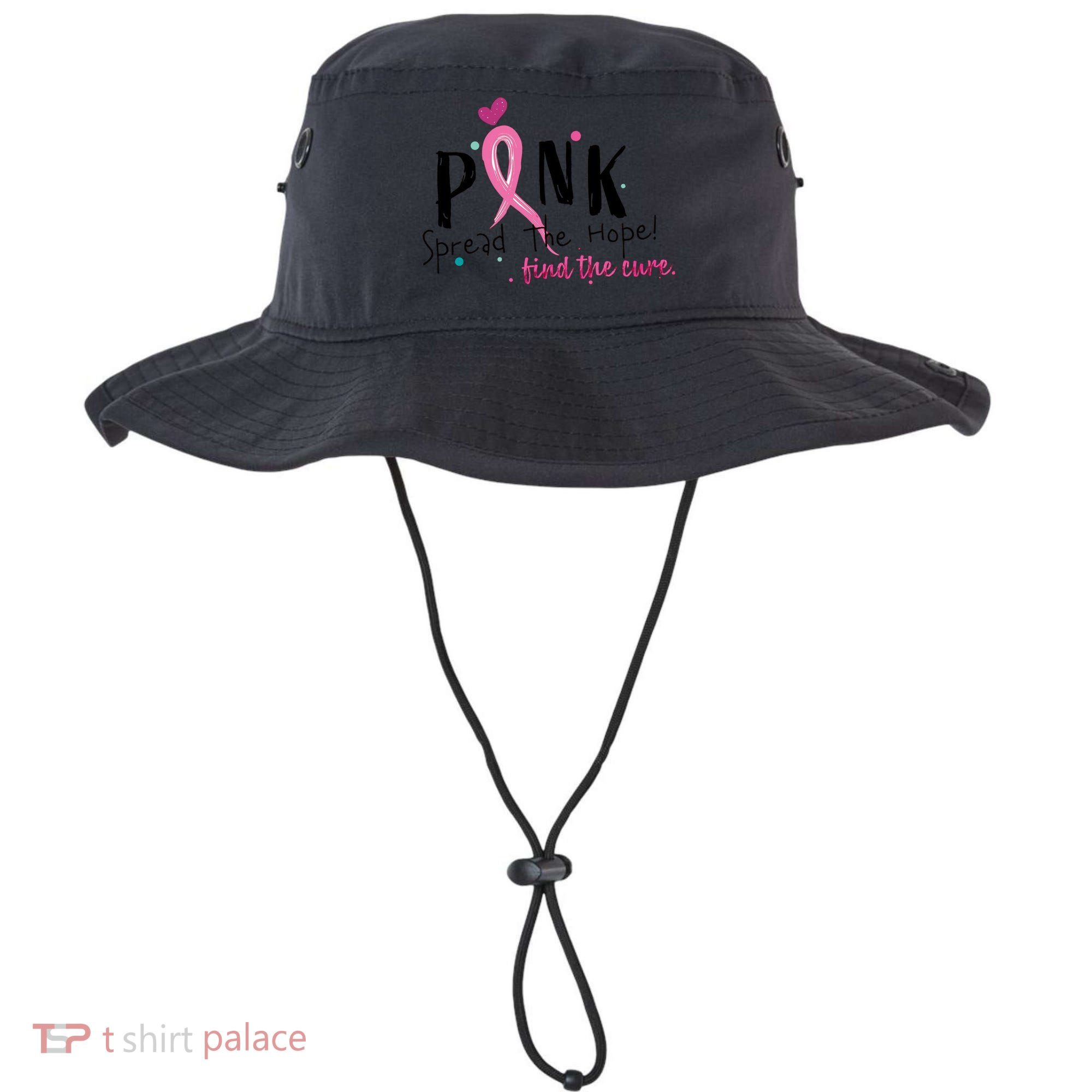 Pink Spread The Hope Time The Cure Breast Cancer Awareness Bucket Hat