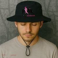 Pink Spread The Hope Time The Cure Breast Cancer Awareness Bucket Hat thumb 2