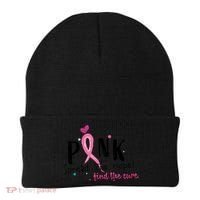Pink Spread The Hope Time The Cure Breast Cancer Awareness Beanie thumb 0