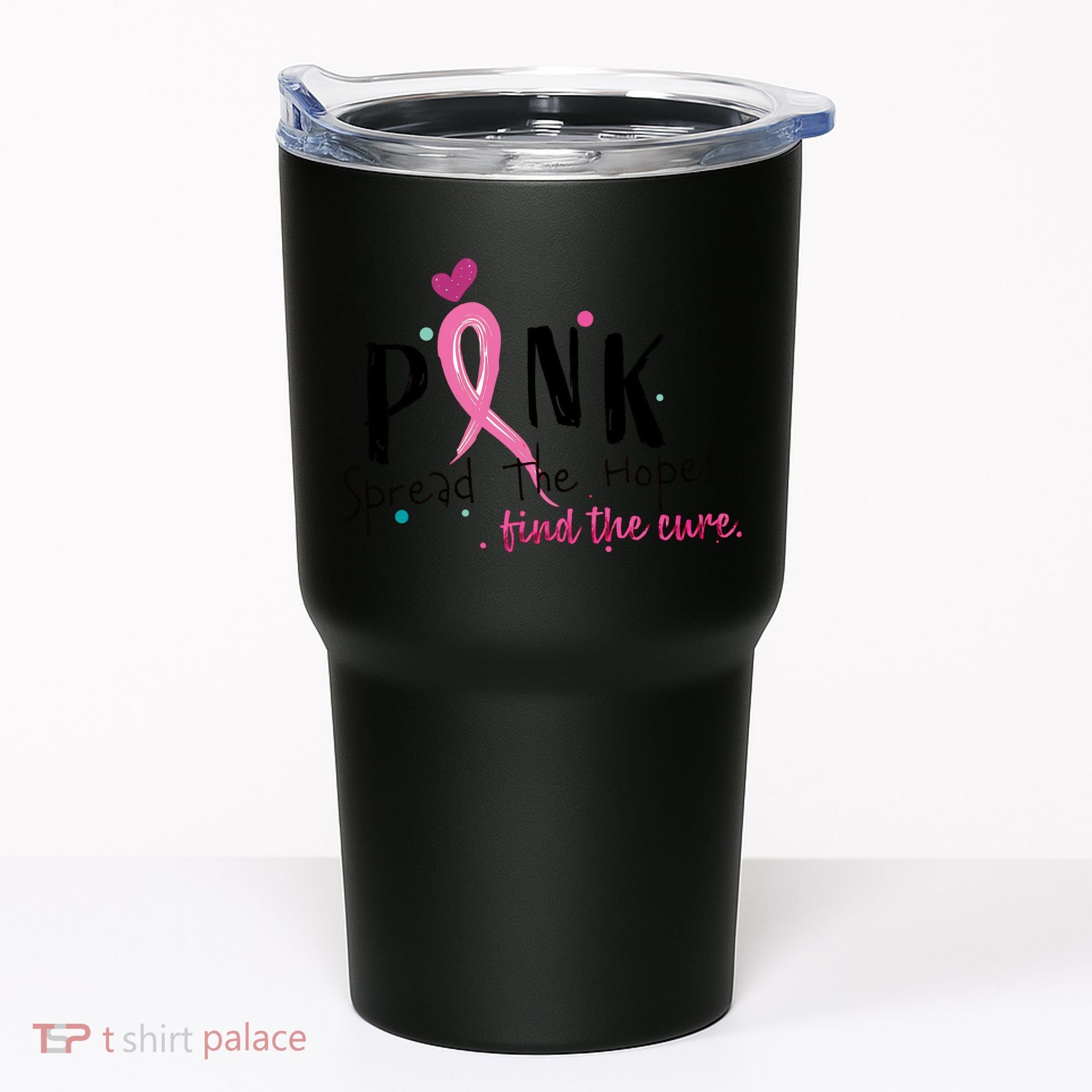 Pink Spread The Hope Time The Cure Breast Cancer Awareness Tumbler