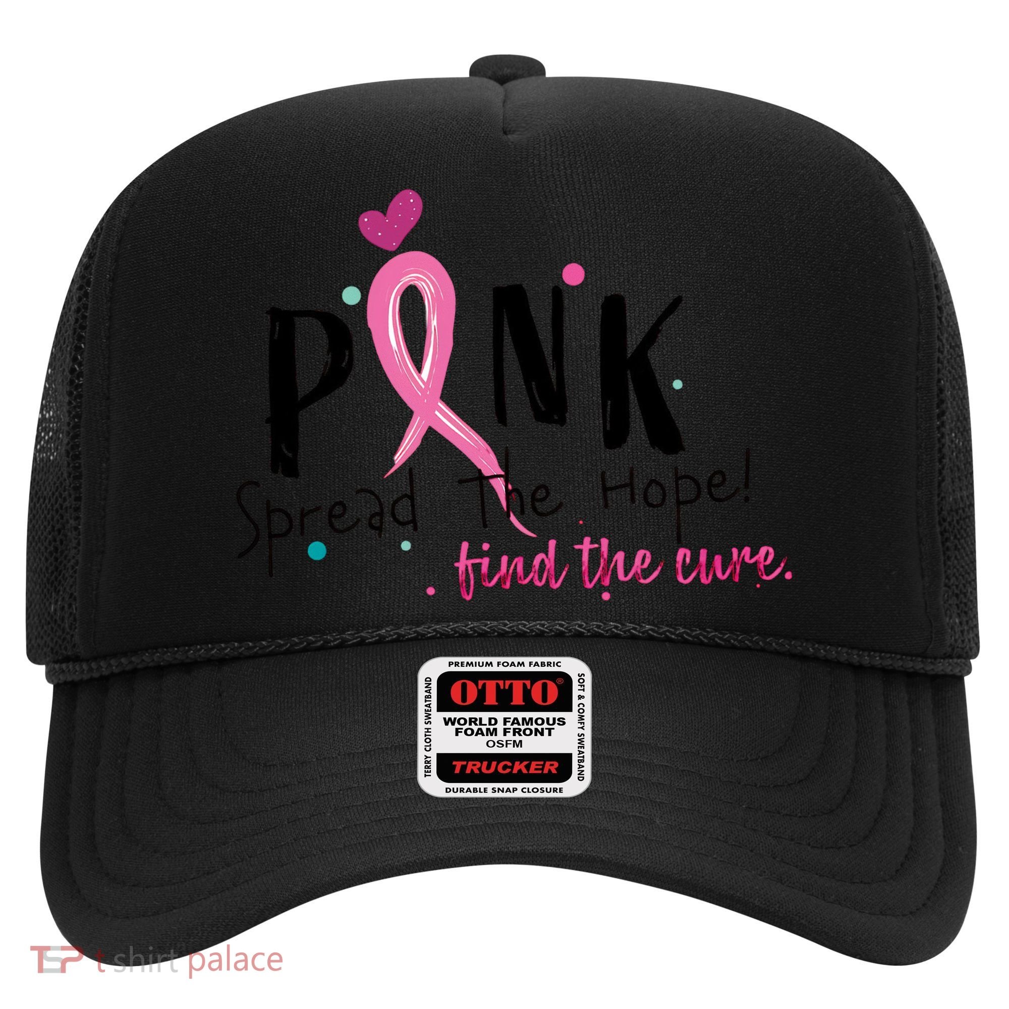 Pink Spread The Hope Time The Cure Breast Cancer Awareness Hat