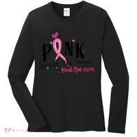 Pink Spread The Hope Time The Cure Breast Cancer Awareness Women's Long Sleeve Shirt thumb 0