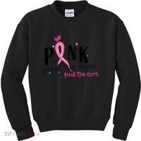 Pink Spread The Hope Time The Cure Breast Cancer Awareness Kids Sweatshirt thumb 0