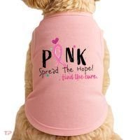 Pink Spread The Hope Time The Cure Breast Cancer Awareness Doggie Tank thumb 0