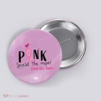 Pink Spread The Hope Time The Cure Breast Cancer Awareness Button thumb 0