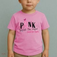 Pink Spread The Hope Time The Cure Breast Cancer Awareness Toddler T-Shirt thumb 2
