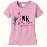 Pink Spread The Hope Time The Cure Breast Cancer Awareness Women's T-Shirt thumb 0