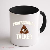 Professional Shit Talker Funny Joke Slogan Coffee Mug thumb 1