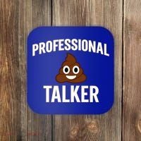 Professional Shit Talker Funny Joke Slogan Coaster thumb 0