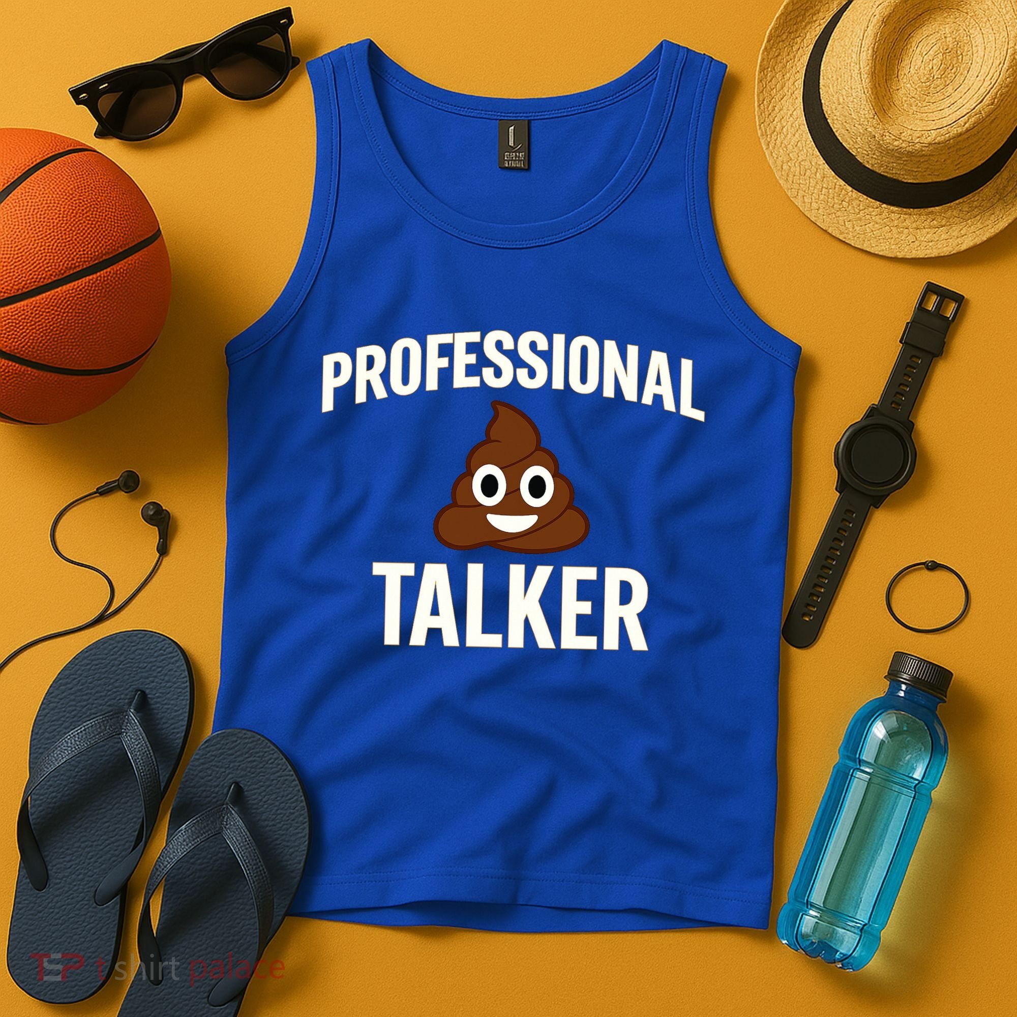 Professional Shit Talker Funny Joke Slogan Tank Top