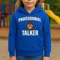 Professional Shit Talker Funny Joke Slogan Kids Hoodie thumb 3