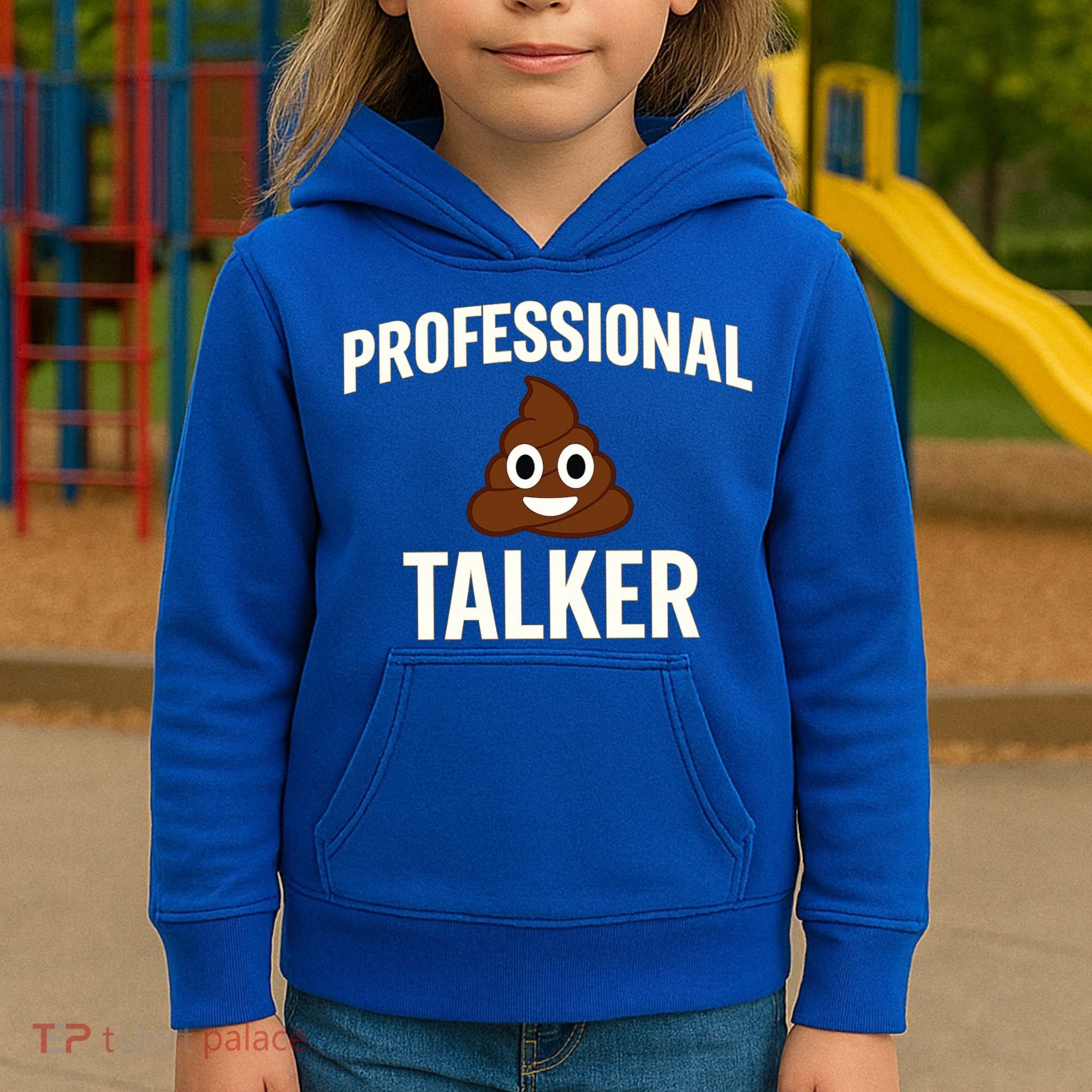 Professional Shit Talker Funny Joke Slogan Kids Hoodie