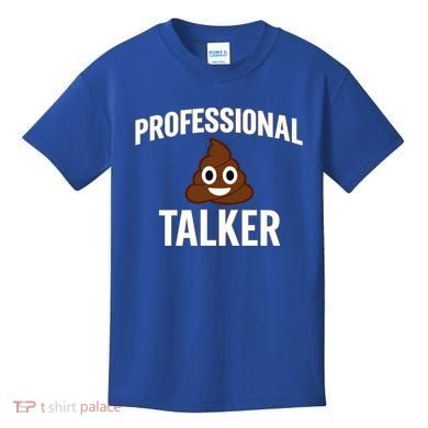 Professional Shit Talker Funny Joke Slogan Kids T-Shirt
