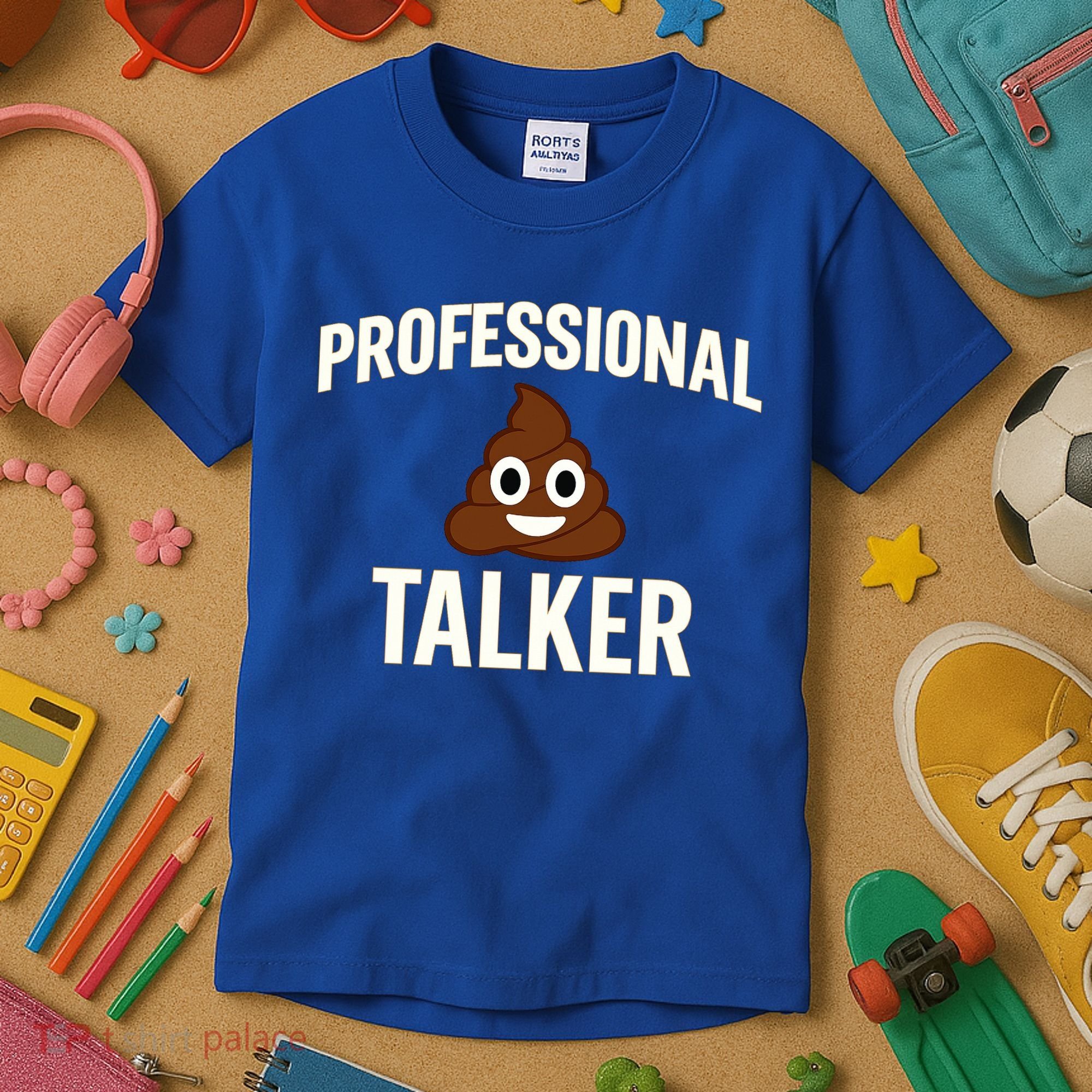 Professional Shit Talker Funny Joke Slogan Kids T-Shirt