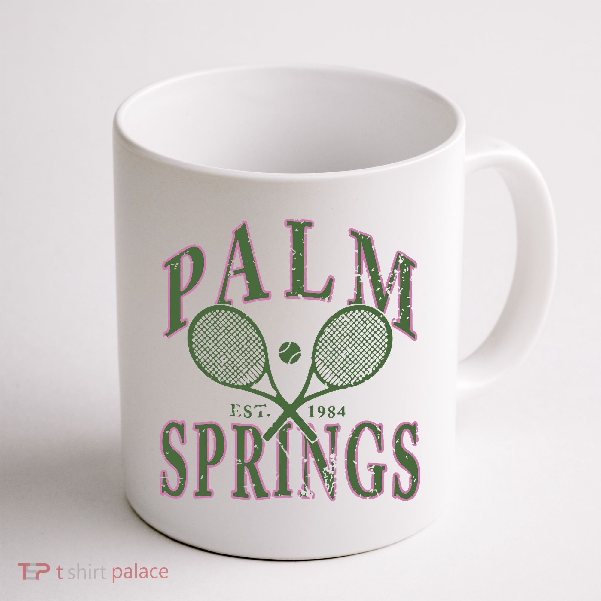 Palm Springs Tennis Coffee Mug