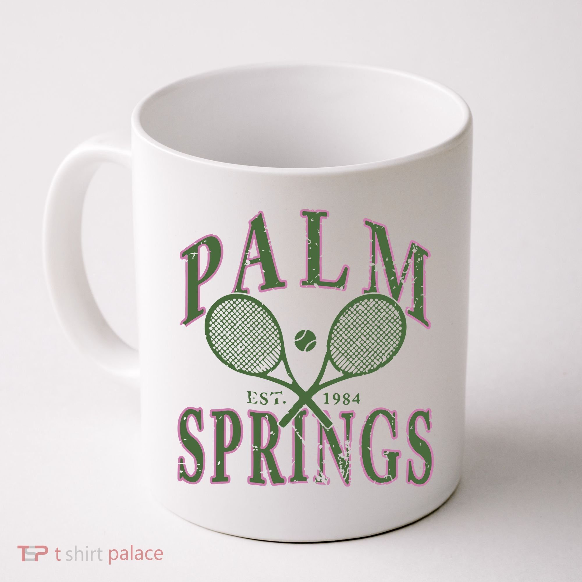 Palm Springs Tennis Coffee Mug