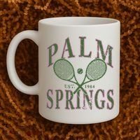 Palm Springs Tennis Coffee Mug thumb 2
