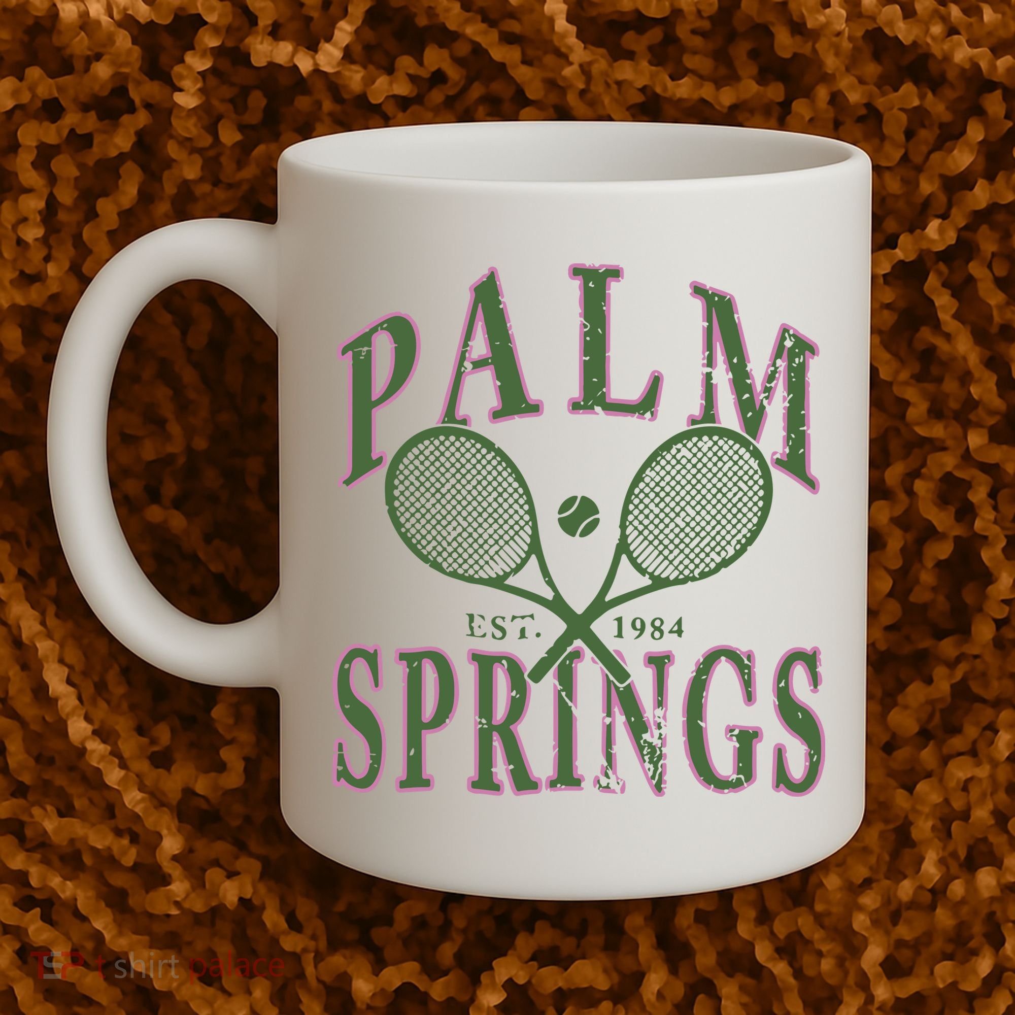 Palm Springs Tennis Coffee Mug
