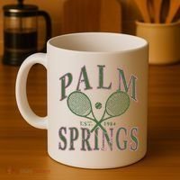 Palm Springs Tennis Coffee Mug thumb 4